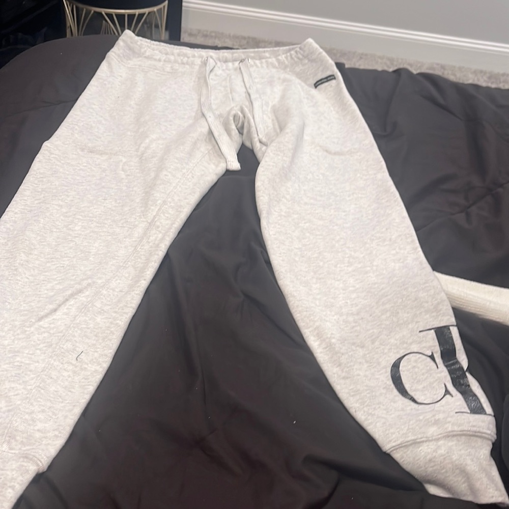 ck light grey sweats stretchy